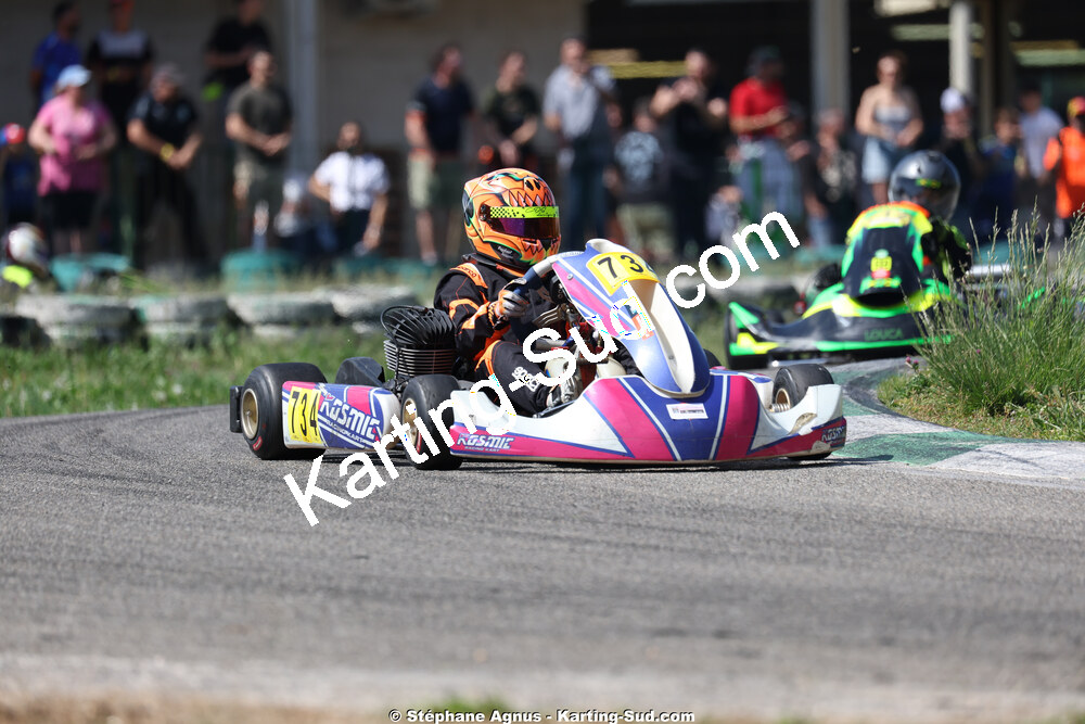 Raphaël TEISSIER — 25 & 26/04/2026 : 3ème manche du Championnat du Sud à Alès (photos Stéphane Agnus) 2026 — karting