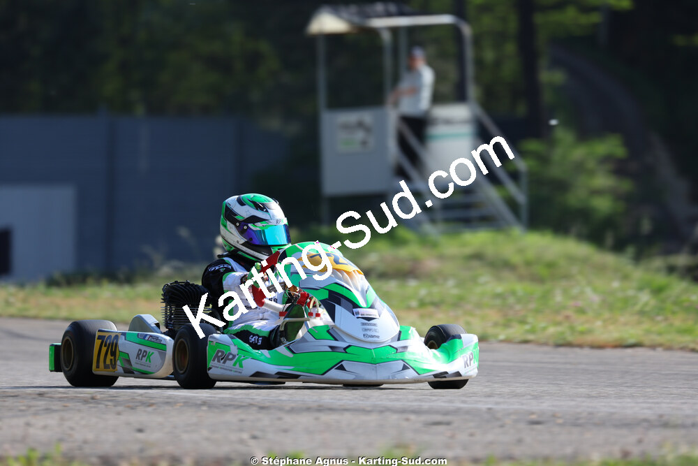 Gabriel RINAUDO — 25 & 26/04/2026 : 3ème manche du Championnat du Sud à Alès (photos Stéphane Agnus) 2026 — karting