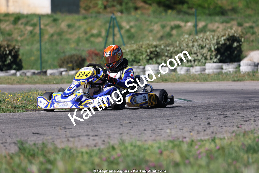 Thomas SUZANNE — 25 & 26/04/2026 : 3ème manche du Championnat du Sud à Alès (photos Stéphane Agnus) 2026 — karting