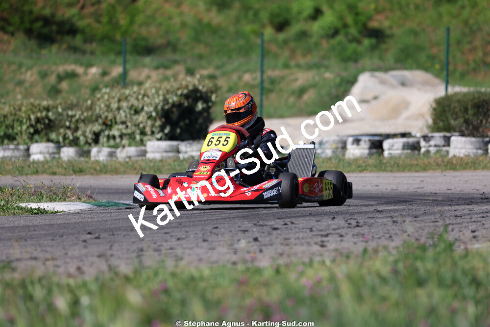 Matheo COURBIERES — 25 & 26/04/2026 : 3ème manche du Championnat du Sud à Alès (photos Stéphane Agnus) 2026 — karting