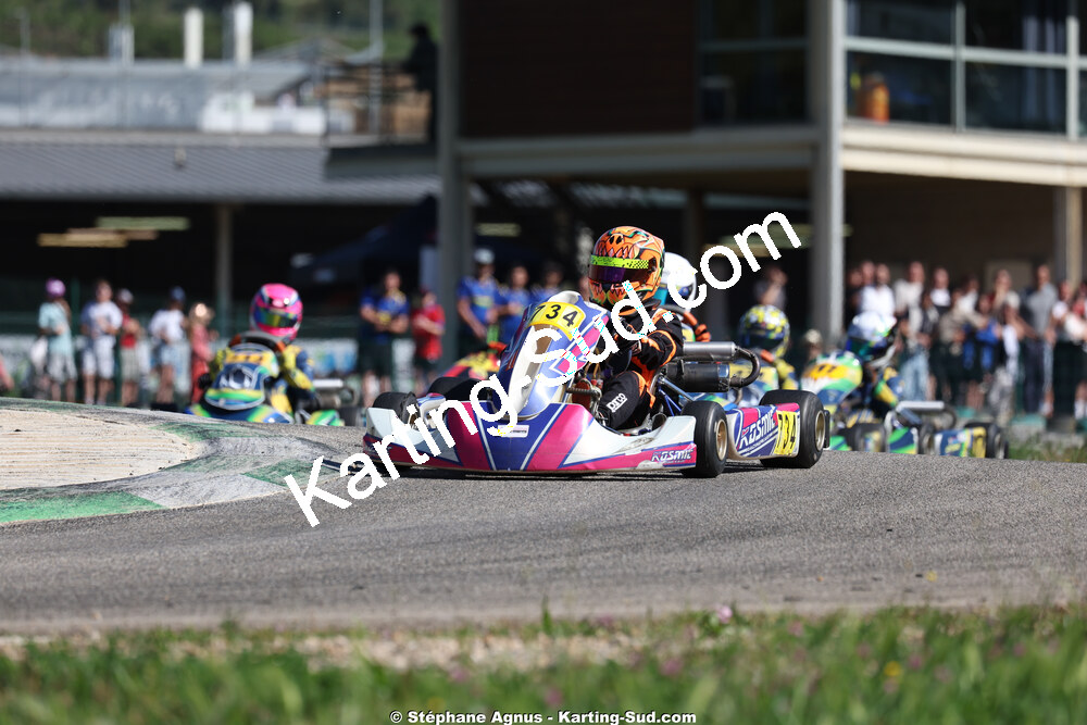 Raphaël TEISSIER — 25 & 26/04/2026 : 3ème manche du Championnat du Sud à Alès (photos Stéphane Agnus) 2026 — karting