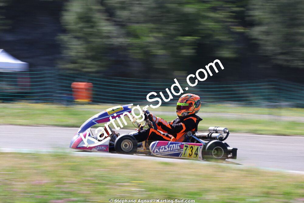 Raphaël TEISSIER — 25 & 26/04/2026 : 3ème manche du Championnat du Sud à Alès (photos Stéphane Agnus) 2026 — karting