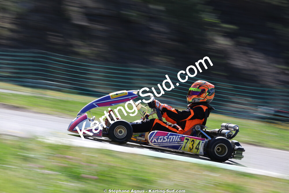 Raphaël TEISSIER — 25 & 26/04/2026 : 3ème manche du Championnat du Sud à Alès (photos Stéphane Agnus) 2026 — karting