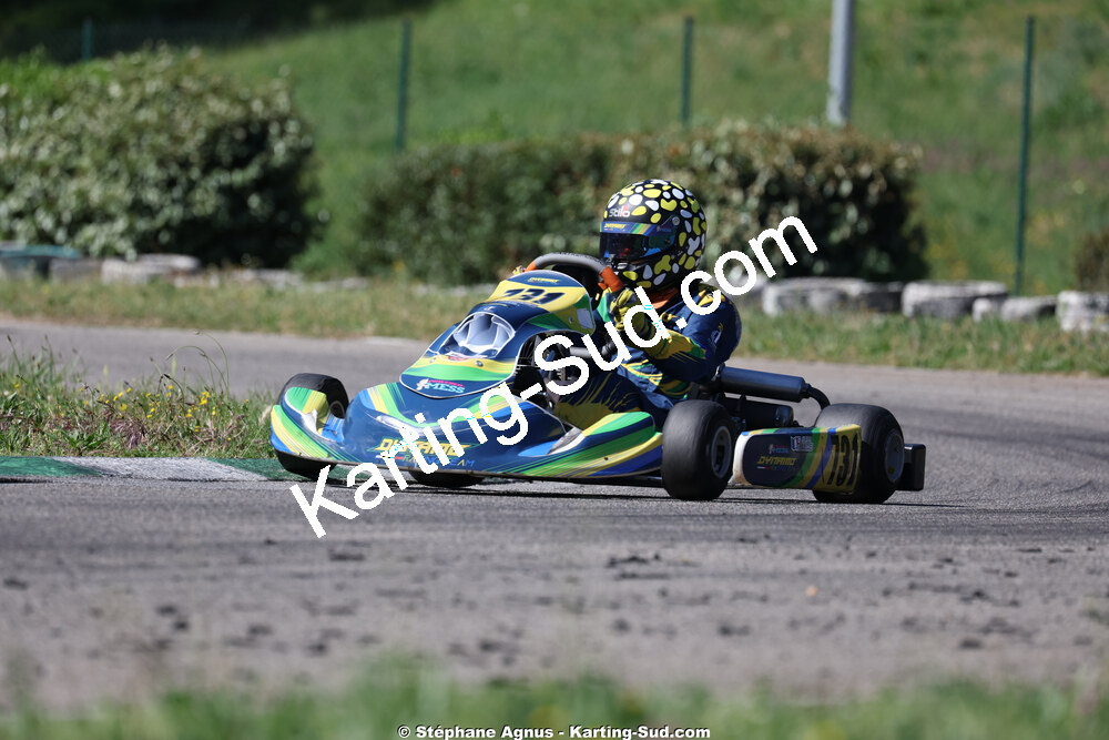 Dayan SERANO — 25 & 26/04/2026 : 3ème manche du Championnat du Sud à Alès (photos Stéphane Agnus) 2026 — karting