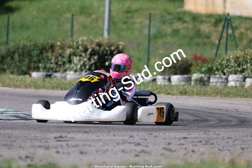 Lizzie CAZOT — 25 & 26/04/2026 : 3ème manche du Championnat du Sud à Alès (photos Stéphane Agnus) 2026 — karting