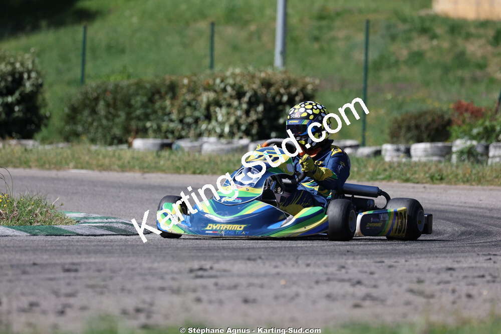 Dayan SERANO — 25 & 26/04/2026 : 3ème manche du Championnat du Sud à Alès (photos Stéphane Agnus) 2026 — karting