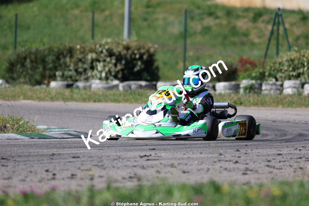 Gabriel RINAUDO — 25 & 26/04/2026 : 3ème manche du Championnat du Sud à Alès (photos Stéphane Agnus) 2026 — karting