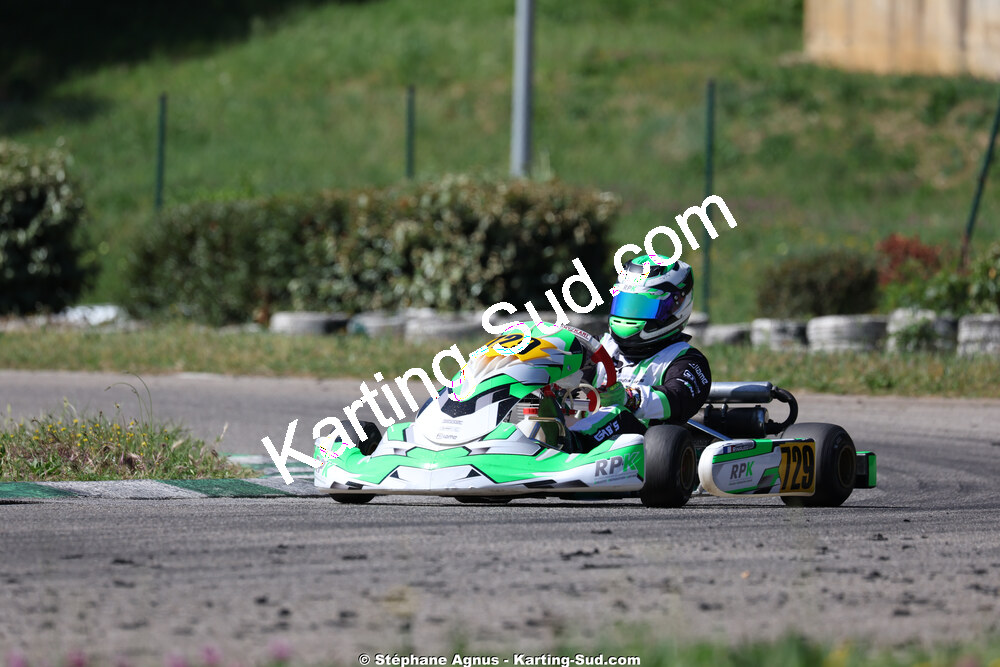 Gabriel RINAUDO — 25 & 26/04/2026 : 3ème manche du Championnat du Sud à Alès (photos Stéphane Agnus) 2026 — karting