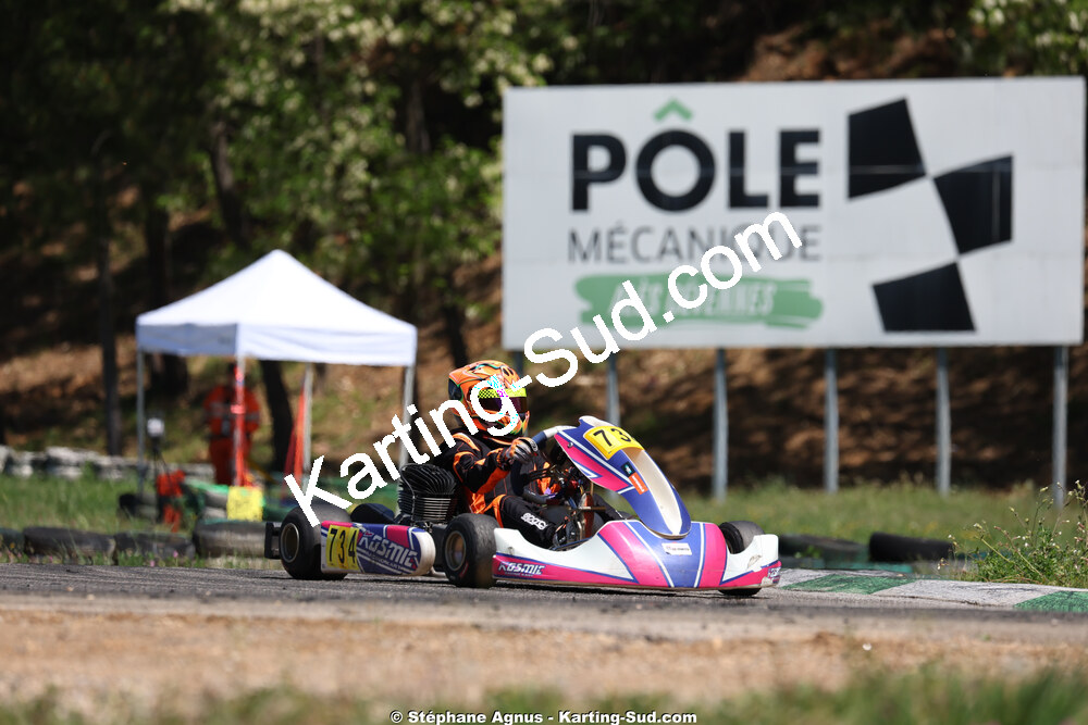 Raphaël TEISSIER — 25 & 26/04/2026 : 3ème manche du Championnat du Sud à Alès (photos Stéphane Agnus) 2026 — karting
