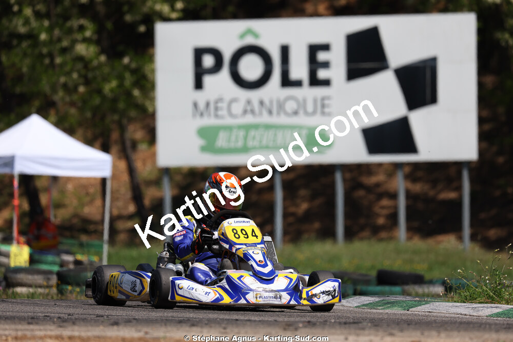 Thomas SUZANNE — 25 & 26/04/2026 : 3ème manche du Championnat du Sud à Alès (photos Stéphane Agnus) 2026 — karting