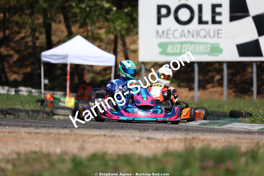Gabriel GERDIL — 25 & 26/04/2026 : 3ème manche du Championnat du Sud à Alès (photos Stéphane Agnus) 2026 — karting