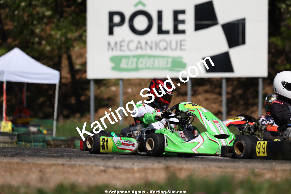 Tanguy MUNOZ — 25 & 26/04/2026 : 3ème manche du Championnat du Sud à Alès (photos Stéphane Agnus) 2026 — karting