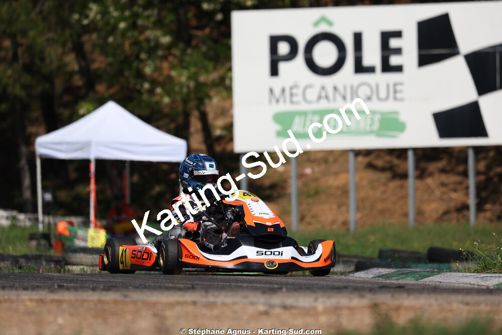 Louka MICHEL — 25 & 26/04/2026 : 3ème manche du Championnat du Sud à Alès (photos Stéphane Agnus) 2026 — karting
