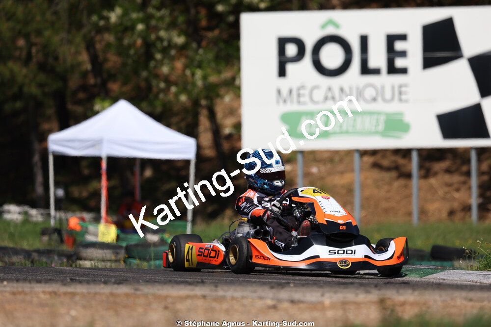 Louka MICHEL — 25 & 26/04/2026 : 3ème manche du Championnat du Sud à Alès (photos Stéphane Agnus) 2026 — karting