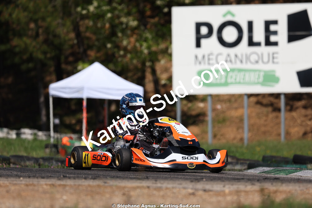 Louka MICHEL — 25 & 26/04/2026 : 3ème manche du Championnat du Sud à Alès (photos Stéphane Agnus) 2026 — karting