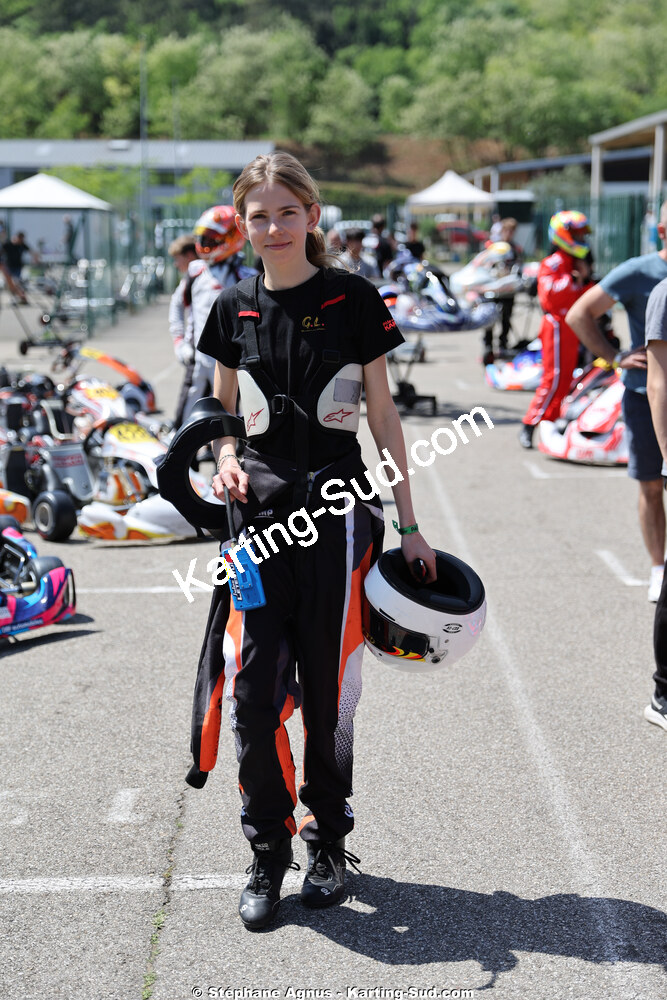 Cléa BOURACHOT — 25 & 26/04/2026 : 3ème manche du Championnat du Sud à Alès (photos Stéphane Agnus) 2026 — karting