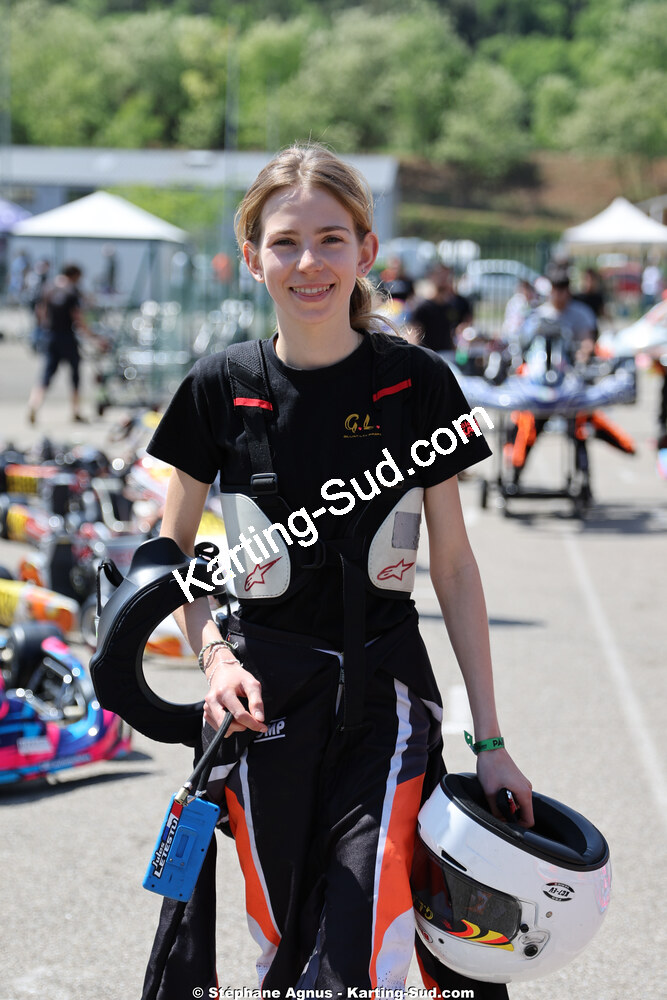 Cléa BOURACHOT — 25 & 26/04/2026 : 3ème manche du Championnat du Sud à Alès (photos Stéphane Agnus) 2026 — karting