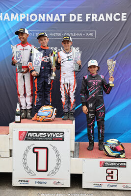 Jules CHECH, Lina SALAMANCA — 11 & 12/07/2026 : Championnat de France Mini 60 / Sénior, Master & Gentleman IAME à Aigues-Vives(Photos Stéphane Agnus) 2026 — karting