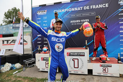 Anthony DELCUROU — 11 & 12/07/2026 : Championnat de France Mini 60 / Sénior, Master & Gentleman IAME à Aigues-Vives(Photos Stéphane Agnus) 2026 — karting