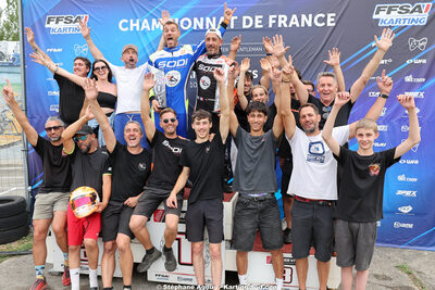 Adrian LAFILLE, Anthony DELCUROU, Laura BOURGUET et 3 autres — 11 & 12/07/2026 : Championnat de France Mini 60 / Sénior, Master & Gentleman IAME à Aigues-Vives(Photos Stéphane Agnus) 2026 — karting