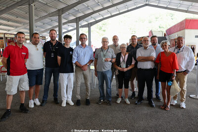 Alexandre MUNOZ, Bernard NAVARRO, Christiane TERRASSE et 4 autres — 11 & 12/07/2026 : Championnat de France Mini 60 / Sénior, Master & Gentleman IAME à Aigues-Vives(Photos Stéphane Agnus) 2026 — karting