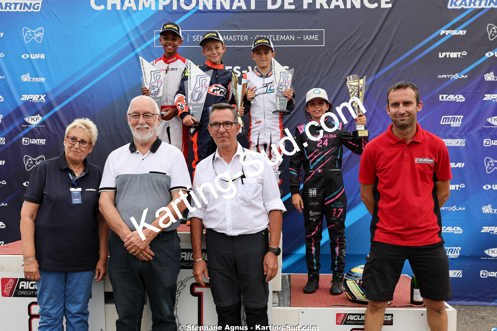 Fabien SANCHEZ, Jean VEYRIES, Jules CHECH et 3 autres — 11 & 12/07/2026 : Championnat de France Mini 60 / Sénior, Master & Gentleman IAME à Aigues-Vives(Photos Stéphane Agnus) 2026 — karting