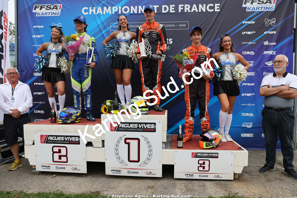 Alois GIRARDET, Jean-Rémy DUPUY, Marc SANCHEZ et 1 autre — 11 & 12/07/2026 : Championnat de France Mini 60 / Sénior, Master & Gentleman IAME à Aigues-Vives(Photos Stéphane Agnus) 2026 — karting