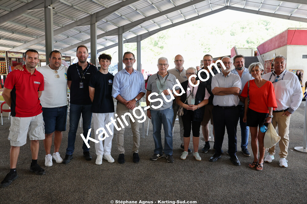 Alexandre MUNOZ, Bernard NAVARRO, Christiane TERRASSE et 4 autres — 11 & 12/07/2026 : Championnat de France Mini 60 / Sénior, Master & Gentleman IAME à Aigues-Vives(Photos Stéphane Agnus) 2026 — karting