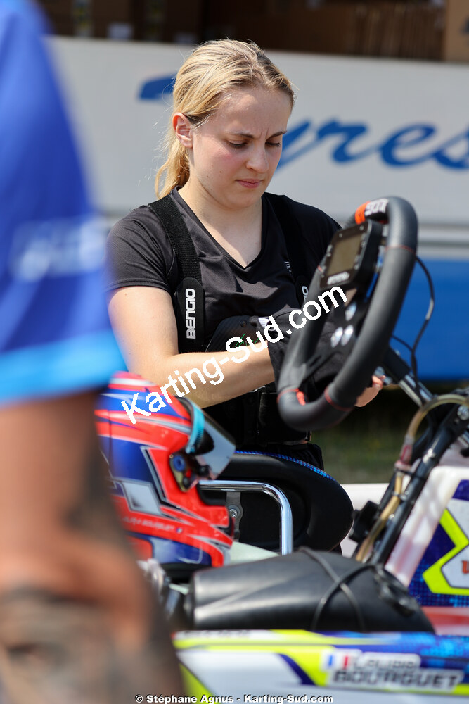 Laura BOURGUET — 11 & 12/07/2026 : Championnat de France Mini 60 / Sénior, Master & Gentleman IAME à Aigues-Vives(Photos Stéphane Agnus) 2026 — karting