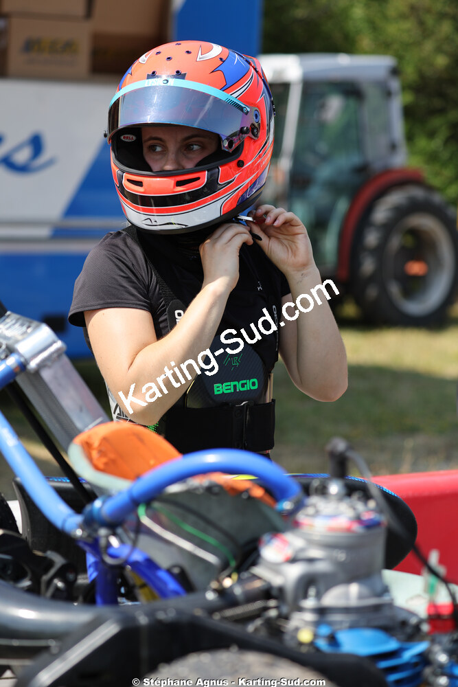 Laura BOURGUET — 11 & 12/07/2026 : Championnat de France Mini 60 / Sénior, Master & Gentleman IAME à Aigues-Vives(Photos Stéphane Agnus) 2026 — karting