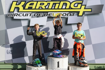 Alessandro PUPPO, Gaëtan BOUSQUET, Sevan MKHITARIAN — 06/09/2026 : 2ème manche du Challenge Jean-Claude Sanchez à Belmont sur Rance (Photos Stéphane Agnus) 2026 — karting