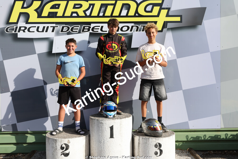 Johan VESQUE MONTAGNAN, Lewis NATU, Raphaël TEISSIER — 06/09/2026 : 2ème manche du Challenge Jean-Claude Sanchez à Belmont sur Rance (Photos Stéphane Agnus) 2026 — karting