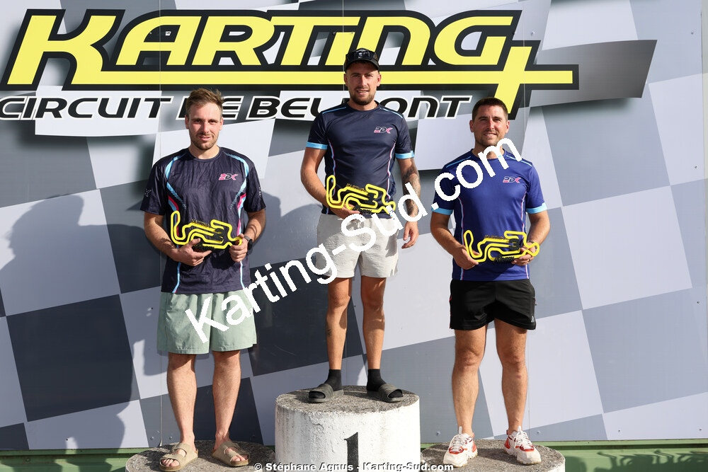 Adrien CAVARD, Kévin JIMENEZ, Thomas CLANET — 06/09/2026 : 2ème manche du Challenge Jean-Claude Sanchez à Belmont sur Rance (Photos Stéphane Agnus) 2026 — karting