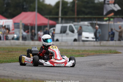 Gabriel LONGEAGNE — 04/10/2026 : 5ème manche du Trophée Ufolep Karting Nouvelle Aquitaine à Lescar (Photos Stéphane Agnus) 2026 — karting