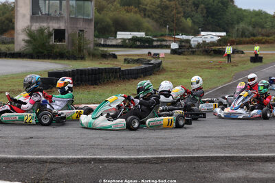 Hugo CORTES, Louis LASCURETTES, Matéo MANZINO MALDONADO — 04/10/2026 : 5ème manche du Trophée Ufolep Karting Nouvelle Aquitaine à Lescar (Photos Stéphane Agnus) 2026 — karting