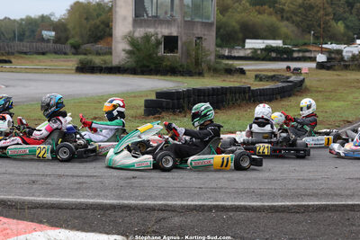 Hugo CORTES, Louis LASCURETTES, Matéo MANZINO MALDONADO — 04/10/2026 : 5ème manche du Trophée Ufolep Karting Nouvelle Aquitaine à Lescar (Photos Stéphane Agnus) 2026 — karting