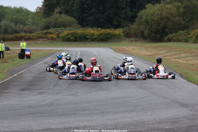 Antoine KUENTZ CONDE, Axel LAFONT, Baptiste STEFANAZZI — 04/10/2026 : 5ème manche du Trophée Ufolep Karting Nouvelle Aquitaine à Lescar (Photos Stéphane Agnus) 2026 — karting