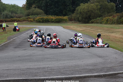 Antoine KUENTZ CONDE, Axel LAFONT, Baptiste STEFANAZZI — 04/10/2026 : 5ème manche du Trophée Ufolep Karting Nouvelle Aquitaine à Lescar (Photos Stéphane Agnus) 2026 — karting