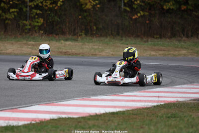 Achille DE OLIVEIRA, Gabriel LONGEAGNE — 04/10/2026 : 5ème manche du Trophée Ufolep Karting Nouvelle Aquitaine à Lescar (Photos Stéphane Agnus) 2026 — karting