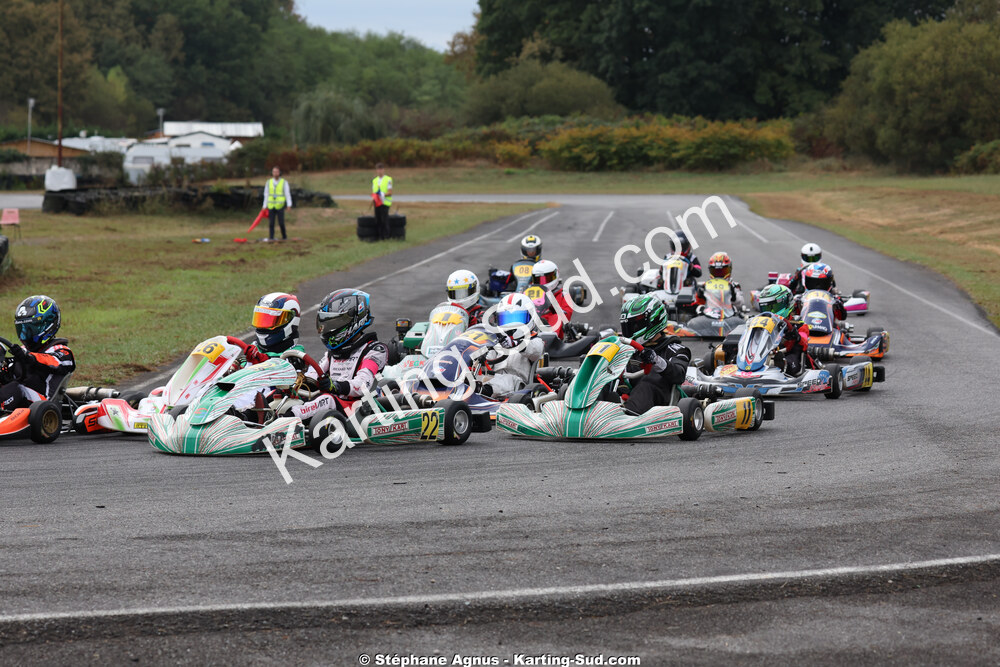 Hugo BEYAERT, Louis LASCURETTES, Mailo FAUCOUNEAU et 2 autres — 04/10/2026 : 5ème manche du Trophée Ufolep Karting Nouvelle Aquitaine à Lescar (Photos Stéphane Agnus) 2026 — karting