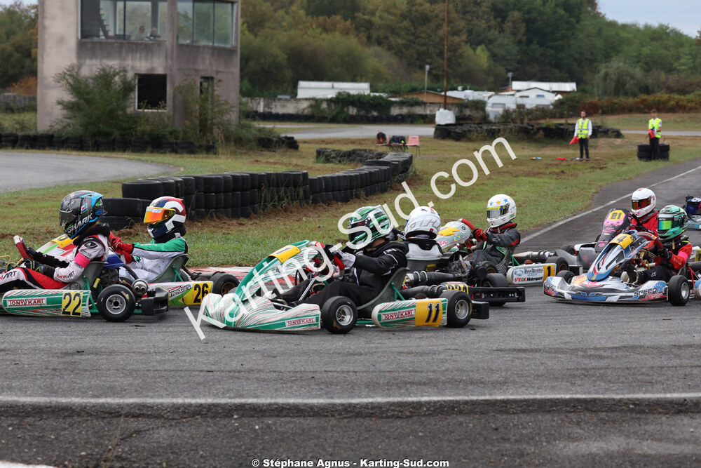 Hugo CORTES, Louis LASCURETTES, Matéo MANZINO MALDONADO — 04/10/2026 : 5ème manche du Trophée Ufolep Karting Nouvelle Aquitaine à Lescar (Photos Stéphane Agnus) 2026 — karting