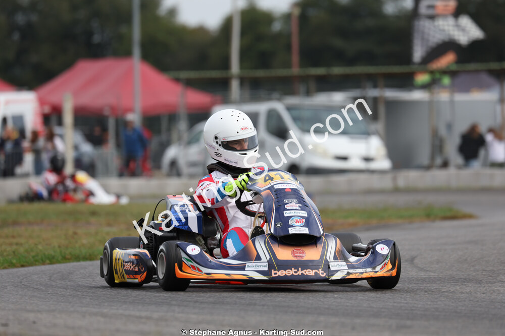 Baptiste STEFANAZZI — 04/10/2026 : 5ème manche du Trophée Ufolep Karting Nouvelle Aquitaine à Lescar (Photos Stéphane Agnus) 2026 — karting