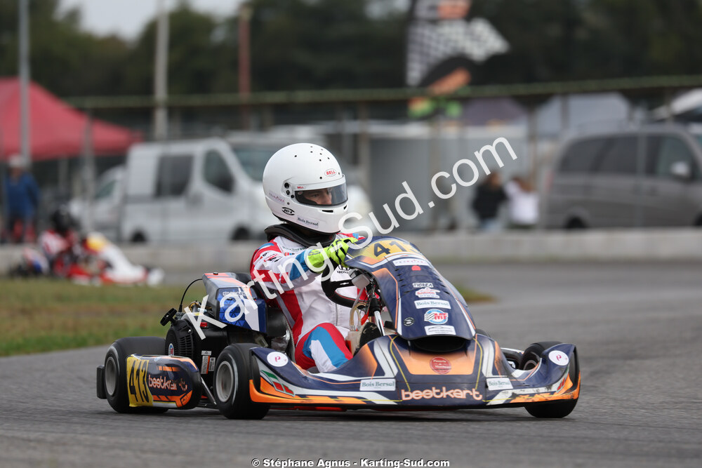 Baptiste STEFANAZZI — 04/10/2026 : 5ème manche du Trophée Ufolep Karting Nouvelle Aquitaine à Lescar (Photos Stéphane Agnus) 2026 — karting