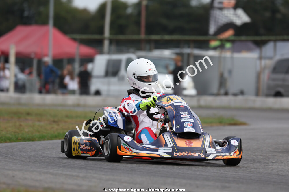 Baptiste STEFANAZZI — 04/10/2026 : 5ème manche du Trophée Ufolep Karting Nouvelle Aquitaine à Lescar (Photos Stéphane Agnus) 2026 — karting