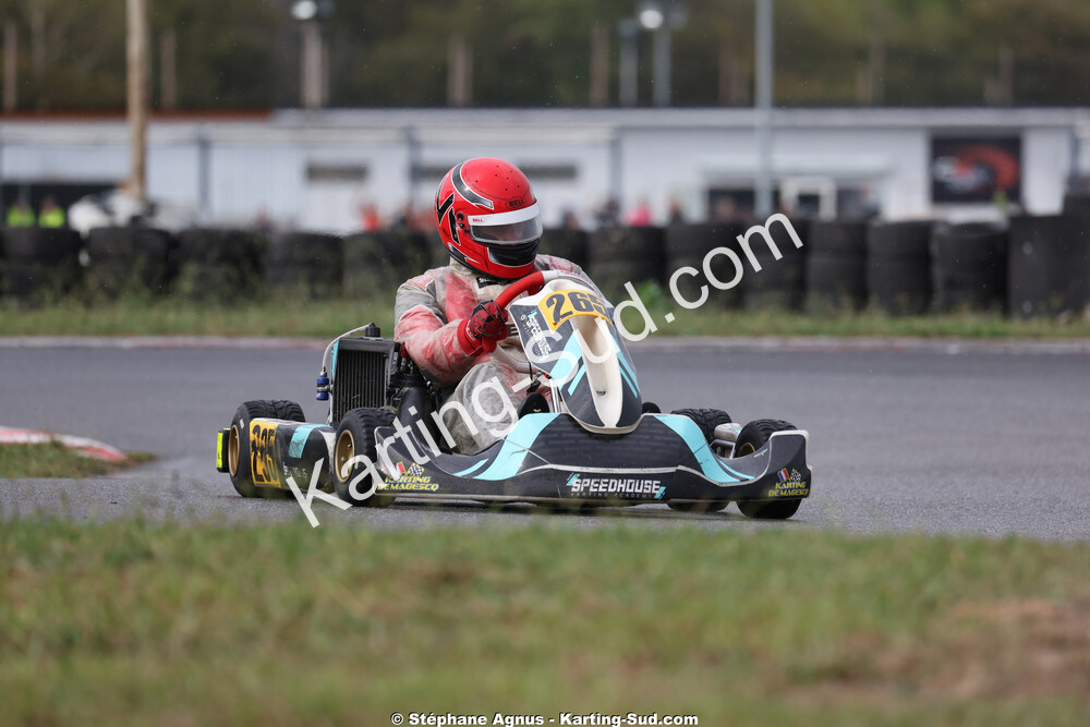 Mathéo ROUX — 04/10/2026 : 5ème manche du Trophée Ufolep Karting Nouvelle Aquitaine à Lescar (Photos Stéphane Agnus) 2026 — karting