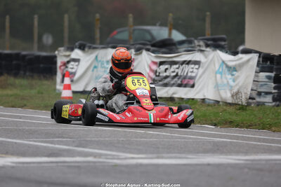 Matheo COURBIERES — 25/10/2026 : 3ème manche du Challenge Jean-Claude Sanchez à Aigues-Vives 2026 — karting