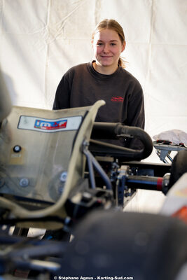 Charline CORDIER — 25/10/2026 : 3ème manche du Challenge Jean-Claude Sanchez à Aigues-Vives 2026 — karting