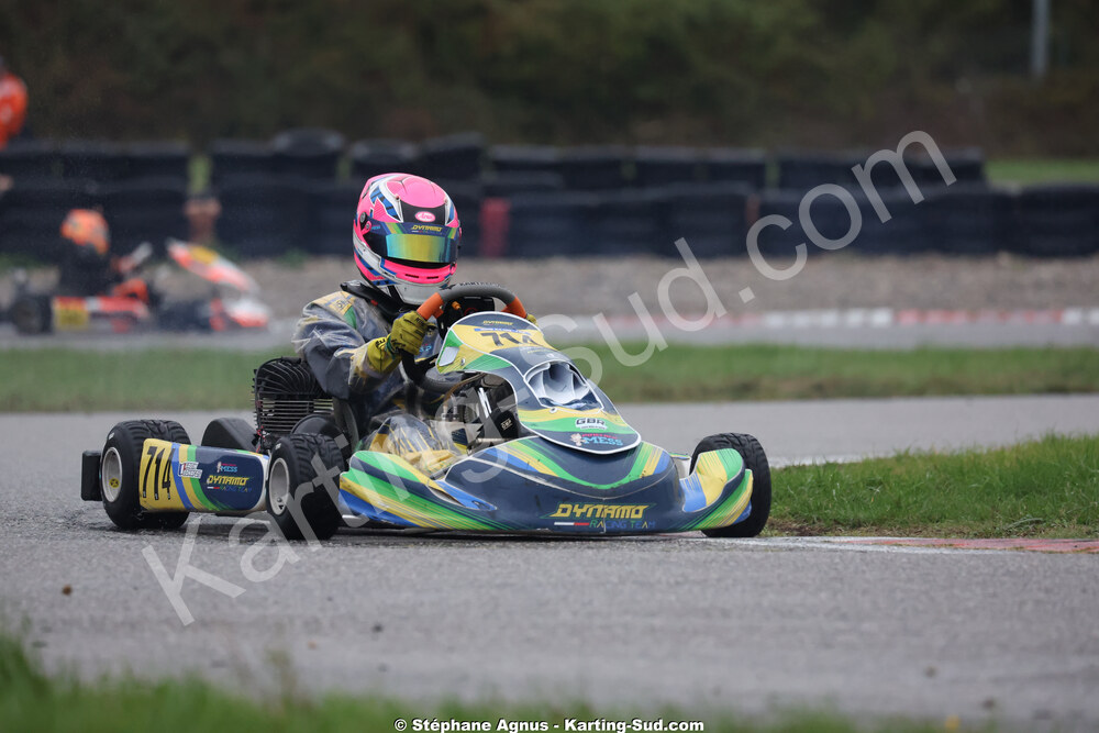 Gabin BONAFOS — 25/10/2026 : 3ème manche du Challenge Jean-Claude Sanchez à Aigues-Vives 2026 — karting