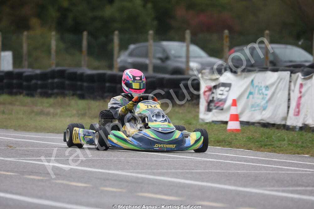 Gabin BONAFOS — 25/10/2026 : 3ème manche du Challenge Jean-Claude Sanchez à Aigues-Vives 2026 — karting