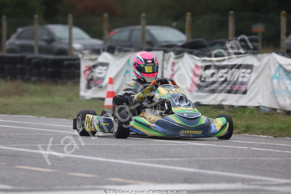 Gabin BONAFOS — 25/10/2026 : 3ème manche du Challenge Jean-Claude Sanchez à Aigues-Vives 2026 — karting